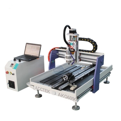 Router di CNC di 3 assi con il piccolo router da tavolino di CNC dell'asse di rotazione